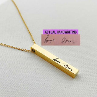 Actual Handwriting Signature Necklace