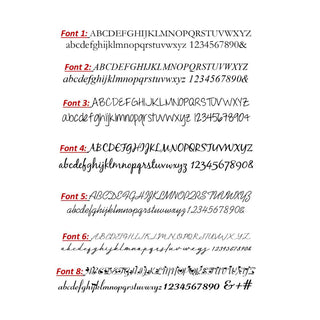Birth flower bouquet necklace fonts