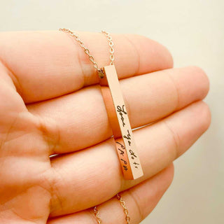 Actual Handwriting Signature Necklace