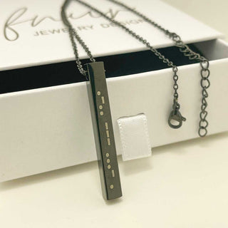 custom secret message necklace
