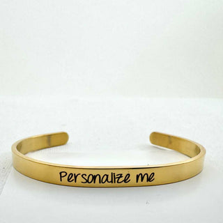 Personalized cuff bracelet