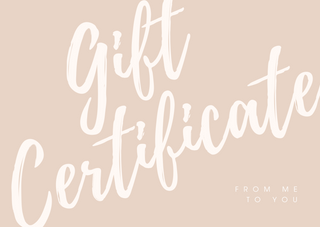 Personalized Jewelry Gift Card