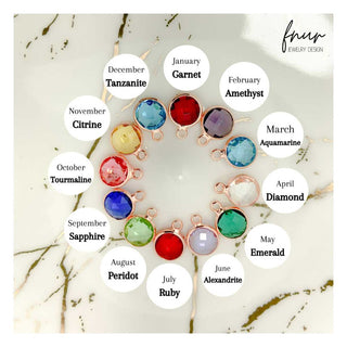 Birth flower birthstone bracelet flower birthstones