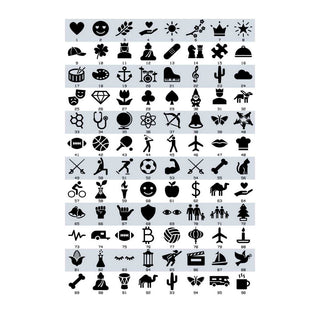 custom text bracelet icons