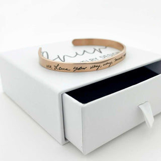custom handwriting bracelet