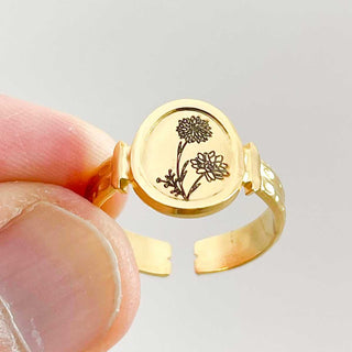 family bouquet ring