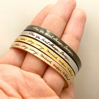 handwritten bracelet