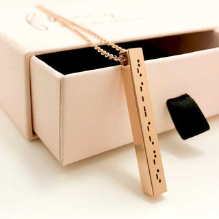 morse code necklace