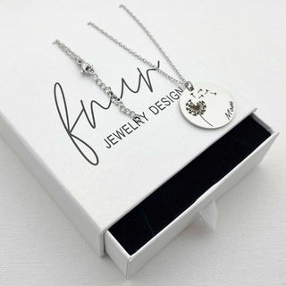 Mother and Daughters Dandelion Necklaces Set